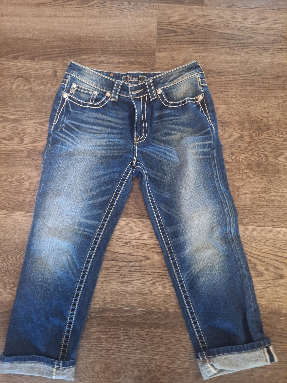 Miss Me Women's Capris Jeans - Blue